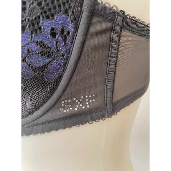 Savage x Fenty Bra Demi Cage Lace Living In the Clouds Lingerie - Picture 7 of 13